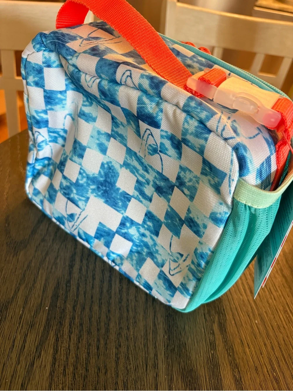 Cat & Jack sharks! Lunch Tote with Coral Strap